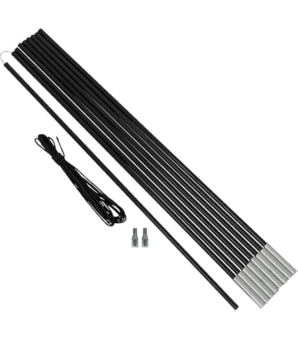 Fiberglass Tent Pole, 1 Sets Outdoor Camping Double