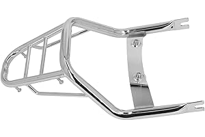 ‎ASHATA ASHATA Rear Luggage Rack Made of Carbon Steel, Chrome-Plated, Plated Luggage Rack, Replacement for Monkey 125 2018-2022, Ideal for Carrying Cargo, Duffel Bags and Backpacks