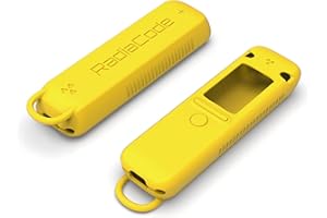 Protective Silicone Case Shockproof Soft Skin Cover for Radiacode 102, 103 Radiation Detector with Carabiner (Yellow)