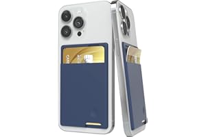 EAZY CASE Smartphone Kartenhalter aus Silikon zum aufkleben, starkhaftendes Kartenetui, selbstklebendes Kartenfach, Kreditkartenetui für Handys, Kartenhülle für Kreditkarte und EC-Karte, Navy Blau