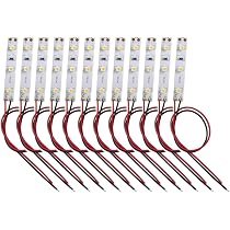 VISSQH – 12 LED Blanches 8 Mm Pour Modélisme – Câble 15 Cm – 12-18 V – Éclairage Intérieur Maquette