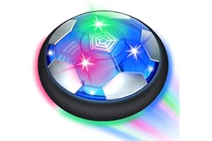 TODARRUN Kids Toys Hover Soccer Ball,Colorful LED Light and Soft Foam Bumper Hover Ball for Kids Playing Football Indoor Outdoor Game for Boys Girls 3 4 5 6 7 8+ Year Old Toys