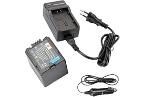 DSTE VW-VBG260 Ersatz Batterie und DC61E Reise Ladegerät Compatible für Panasonic AG-AC7 AG-AF100 AG-HMC40 AG-HMC80 AG-HMC150 HDC-HS250 HDC-HS300 HDC-HS700 HDC-SD600 HDC-SD700 HDC-SDT750 HDC-TM300