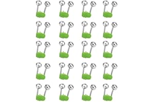 Romote 20pcs Canne à pêche de Bell Bite Lure Double Alarme Cloche Anneau