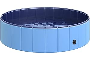 PawHut Homcom D01–004bu pour Chien Baignoire Bassin Bleu