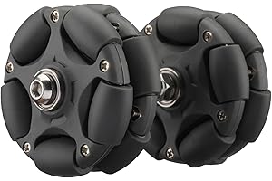 DJCRAWLER 58mm Omni Rack Easy Wheels (Quiet Version) for Brompton Folding Bike & Electric Bicycle, 0KG Load Omni-Direction Roller Replacement Accessories with Bearing [M6x45MM/60MM Screws] (Gray), L