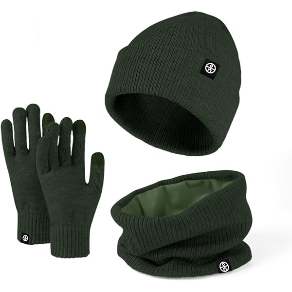 Bonnet Cache Oreilles Polaire Set Hiver Enfant Bonnet Cache-cou Gants 3 En 1 - Taille Unique 3-10 Ans, Doublure Polaire, Gants Tactiles écharpe Cache Cou Enfant