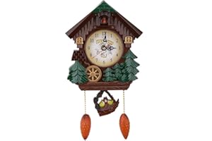 RAGUSO Orologio a cucù Casa sull'albero Orologio da Parete Arte Decorazione Vintage Facile da Leggere per la casa Soggiorno Decorazione Camera da Letto Artigianato Regali per Bambini