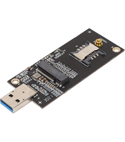 KALEA-INFORMATIQUE USB Adapter for M.2 WWAN LTE Card (M2 Socket 2 SSIC-Base WWAN), with SIM Card Slot, 3G 4G Compatible