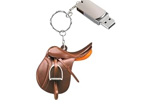 Shenrongtong Portachiavi con Cavallo, Portachiavi in Acrilico, Ciondolo a Sella Piatta per Gli Amanti dei Cavalli Cowboy Occidentale per la Decorazione dello specchietto retrovisore dell'auto