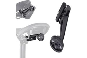 HTU Bicycle Saddle Rail Rear Light Bracket Seatpost Mount Bicycle Tail Light Saddle Support Shockproof Bicycle Taillight Saddle Rail Mount for Garmin Varia Radar/Action Camera