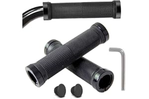 YooGeek Blue Ergonomic Grips Non-Slip Rubber Bicycle Handle, Bicycle Handlebar Grips, Bicycle Handle, Ergonomic Handlebar Grips for E-Bike, Trekking Bike, Mountain Bike, Touring Bike