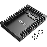 ORICO 2,5" auf 3,5" interner Festplattenadapter Konverter Einbaurahmen Wechselrahmen, für 2,5 Zoll SATA HDD oder SSD von 7/9,