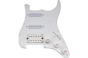 Musiclily Basic 11 Hål HSS Prewired Plektrumskydd Strata, 3-lager