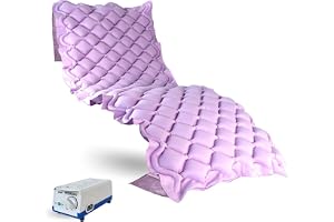 Mobiclinic®, Anti-decubitusmadrass med alternerande luft, Modell mobi 1, Kompressormotor, Brandsäker medicinsk pvc, Europeiskt märke, För liggsår grad i, 130 celler, Färg: