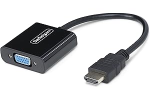 StarTech.com Adattatore HDMI a VGA, Convertitore Video Attivo 1080p per Notebook/Desktop. Da Sorgente HDMI a Monitor/Display