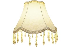 Eastlion Pantalla para lámpara UNO hecha a mano, retro, creativa para lámparas de mesa, lámparas de pie,Adecuado para lámpara E14/E27, 15 x 30 x 22 cm