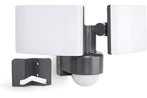 SEBSON LED Utomhusbelysning med Rörelsedetektor IP65 - Vägg-/Hörnmontering - 40W 3500lm Kallvitt – Vägglampa Sensor 10m/240°