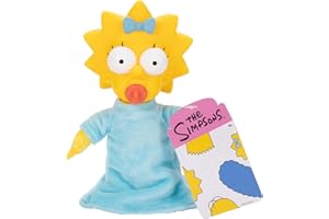 JAKKS PACIFIC Los Simpsons - Peluche Maggie de 30 cm - Peluche con Cabeza de Vinilo - Suave y Muy Detallado - Peluche para Niños