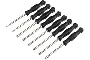 Carbhub 8 Pcs Carburetor Adjustment Tool for Most 2-Cycle Carb Engine, Tune-up Adjusting Set Include 21-Teeth & 7-Teeth Splined/Pac Man/Single D/Double D/Hexagon Socket with Case