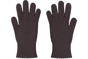 CLASSE77 - Guanti in lana misto angora rasati con bordo smerlato - Donna - Artigianale - Made in Italy