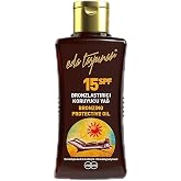 Eda Taşpınar Bronzlaştırıcı Koruyucu Yağ SPF 15 | Seyahat Boy | Travel Size | 50 ml / 1.7 fl oz