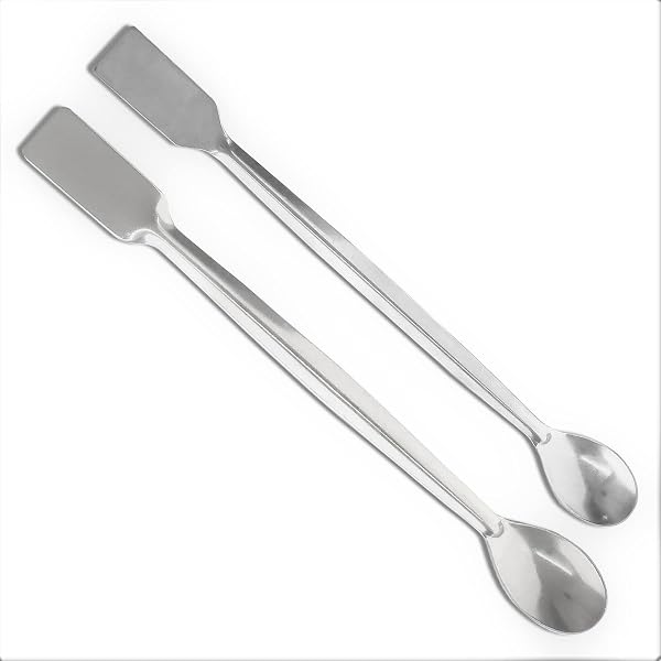 22cm Micro Tiny Metal Spoon Scoop - Precision Lab Tool For Small Items, Powder, Or Scraping