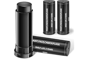 Lukinuo Black Face Paint Stick Football Stick Sports Eye Stick Football Face Paint Sporting Black Body Eye Face Makeup Paint for Baseball Softball Lacrosse Stadium Athletes Halloween Cosplay Kostüm