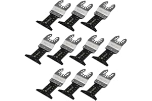 Antler QAB44BM 44mm Bi Metal Blades Compatible with Black & Decker Dewalt Stanley Worx F30 Erbauer Oscillating Multitool (10 Pack)