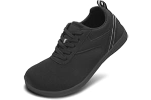 LUPWEE Unisex Wide Barefoot Shoes for Men Women, Minimalist Comfortable and Lightweight Walking Trainers Trail Running Shoes