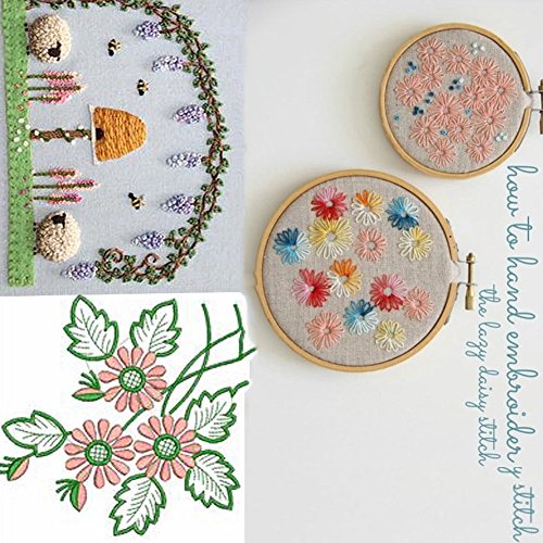 Stickgarn Embroidery Threads Nähgarne Stickerei Basteln Crafts Floss Set 50 Docken Sticktwist 8m 6-fädig Bunt Multicolor für Kreuzstich Basteln Freundschaftsbänder - 7