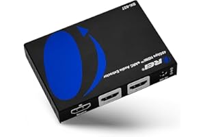 OREI 8K eARC HDMI Audio Extractor Converter ARC Support 48Gbps 4K @ 120hz - Dolby Digital/DTS Passthrough CEC, HDR, Dolby Vision, Atmos Supported - Send eARC Signal to Old AV Receiver (BK-927)
