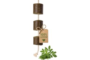 LAX ängsprodukter lekrep för hästar 2 kg (2 stycken) – spannmålsfritt sysselsättningsfoder med alfalfa – naturliga och råfibe