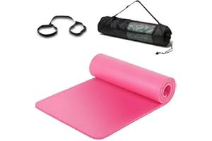 JS One Tappetino Yoga Pilates Esercizio Palestra Tracolla Comoda 10mm Antiscivolo