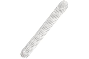 TWSOUL Wiener Geflecht, 1.5m*45cm Schimmelfest Breite Rattan Gurtband, Wasserdicht Plastik Wabengeflecht, Stuhl Wiener Geflecht für DIY-Projekte (1.5m*45cm, White)