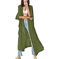 Bsubseach Embroidery Half Sleeve Open Front Kimono Beach Cover Ups for Women