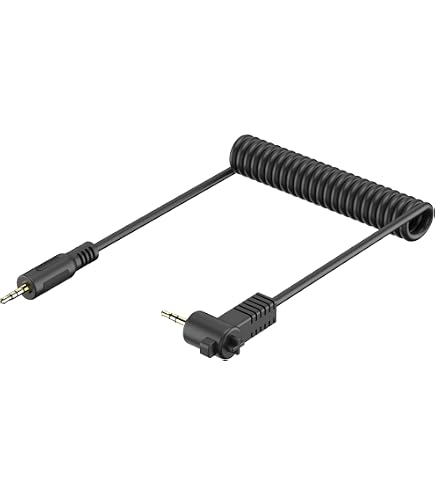 JJC TCR-40R Cavo di Scatto Remoto con Blocco Meccanico per Fujifilm Leica Canon Nikon Sony Fotocamere con Otturatore Filetto Femmina (Rosso