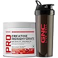 GNC Pro Performance Creatine Monohydrate with Black Shaker - 3000mg Creatine Per Scoop | Micronized for Faster Absorption | Boosts Energy, Muscle Volume & Performance | Gluten-Free | Cranberry | 250gm