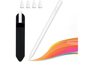 HZD Stylus Penna per iPad (2018-2022),Penna Stilo Con Magnetica Stylus Pencil & Sensibile all'inclinazione & Rigetto del Palmo,Compatibile iPad 10/9/8/7/6 Gen/Pro 11/12.9/Air 3-4/Mini 5/6,4 Pennini