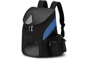 ALLSOPETS Animale Domestico Cane Zaino Porta Gatti Tappetino Rimovibile Portatile Cuccia per Viaggi Campeggio Escursionismo Carico Massimo 3 kg