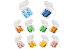 JOIYHY 10 Paia Tappi Orecchie Dormire, 2 Stili Tappi per Orecchie Antirumore, Tappi Auricolari Riutilizzabili Morbido e Confortevole, per Dormire,Russare,Studiare,Viaggiare