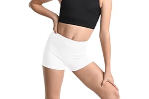 NetSetUK Girls Cycling Shorts - Kids neon Microfiber hot Pants Stretchy Comfortable fit Girls Shorts for Yoga, Ballet, Gymnastics, School & Sportswear