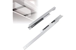 WingFly Deslizador de cajón de montaje inferior de 350 mm, cierre suave, montaje inferior y soporte inferior, carga de 40 kg, extensión completa, guías de cajón invisibles, 1 par para cajón de armario