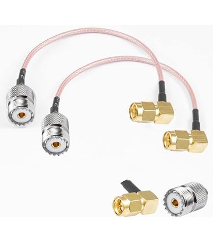 Cavo Estensione Antenna WiFi Superbat - RG316, 30cm, Con Kit 5 Adattatori SMA Verso N Per Router 4G LTE