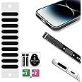 The Thrift Store Mobile Speaker Mic Piece Dust Protector Net Stickers for Android,Tablets,iPhone & iPads Smartphones Mesh Anti Dust Proof Adhesive Stickers + Free Dust Absorber + Wipes (10pcs)
