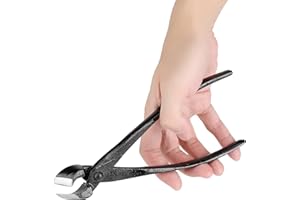 Zerodis Bonsai Knospenzange Bonsaiwerkzeug Gartenarbeit mit Runde Rand Bonsai Schneid Werkzeug Zinklegierung 205mm Schnittwerkzeug mit Langgriff Scherefür Bonsai Garten/Obstbaum