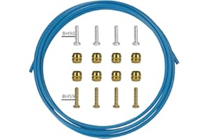 Kit De Mangueras De Freno Cysky Tubo De Aceite De Freno De Disco Hidráulico Para Bicicleta 2500 Mm Kit De Mangueras De Freno De Disco Hidráulico Para Bicicleta Shimano Bh59 Bh90 Bicicleta(AZUL)