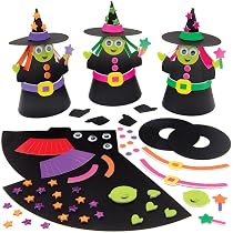 Baker Ross Palline Rimbalzanti Di Halloween: 4 Pezzi Che Si Illuminano A Forma Di Zucca - Regalini Bambini E Giocattoli Da Esterno