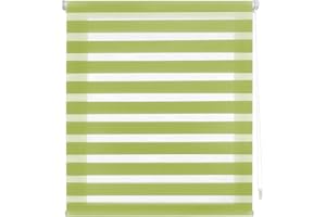 Blindecor Indus Sensa attrezzi | Tenda a rullo a doppio strato senza perforazione | Colore Pistacchio 87 x 180 cm (Larghezza x Altezza) | Dimensioni del tessuto 84 x 175 cm