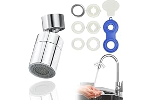 DGHOME Kitchen Tap Spray Head, 360° Swivel Spout FM22/M24 Kitchen Sink Tap, Tap Faucet Attachment Spray,with Nozzle Aerator Attachment